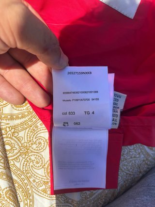 Chaqueta Moncler Longue Saison Roja Talla L