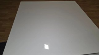 Mesa de centro baja blanca moderna
