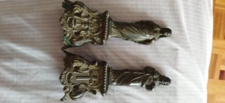 2 Figuras Religiosas Antiguas Bronce