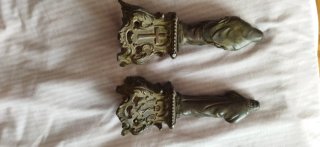 2 Figuras Religiosas Antiguas Bronce