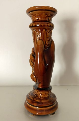 Candelabro vintage de cerámica
