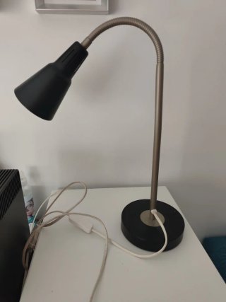 Flexo Ikea Negro de aluminio