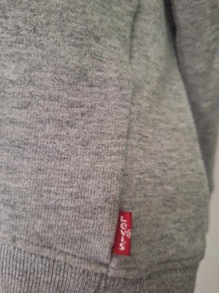 Felpa con Cappuccio Levi's Grigia Rossa