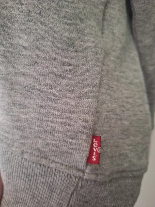 Felpa con Cappuccio Levi's Grigia Rossa