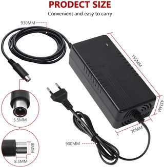 Cargador para Patinete Xiaomi, Youin,,Ninebot,42v