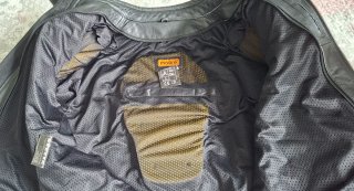 Chaqueta de piel moto