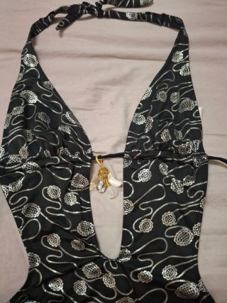 Trikini sexy tg 44 nero/argento