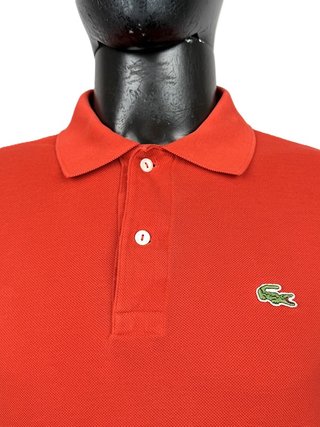 Lacoste Polo Uomo M Taglia 4 Rosso Corallo Arancio