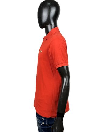 Lacoste Polo Uomo M Taglia 4 Rosso Corallo Arancio