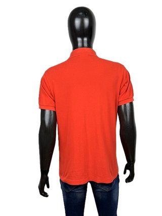Lacoste Polo Uomo M Taglia 4 Rosso Corallo Arancio