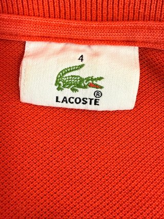 Lacoste Polo Uomo M Taglia 4 Rosso Corallo Arancio