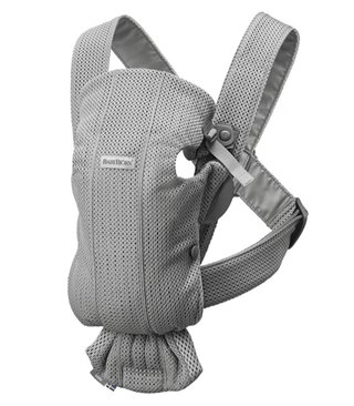 Mochila porteo BabyBjorn Mini Gris