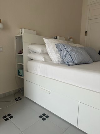 Cama Matrimonio 160cm Blanca