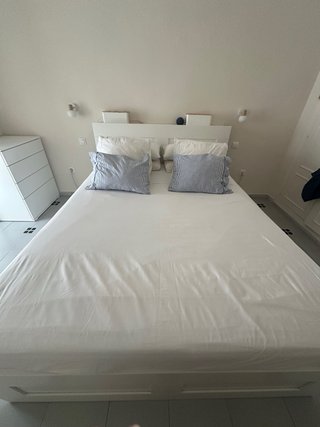 Cama Matrimonio 160cm Blanca