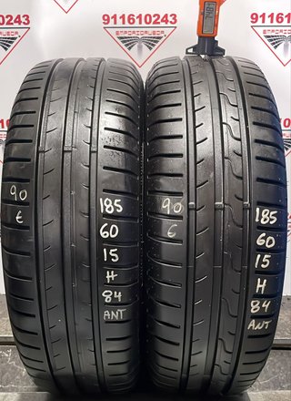 -185 60 15 H DUNLOP RUEDA AL 90% VIDA UTIL