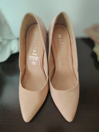 Zapatos tacón MARYPAZ nude talla 36