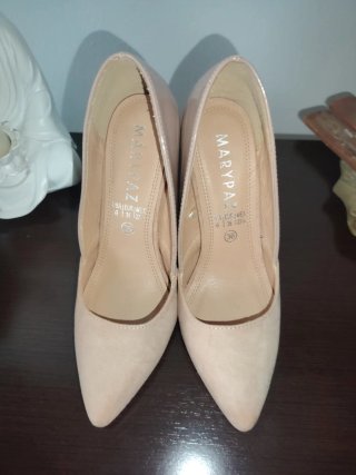 Zapatos tacón MARYPAZ nude talla 36