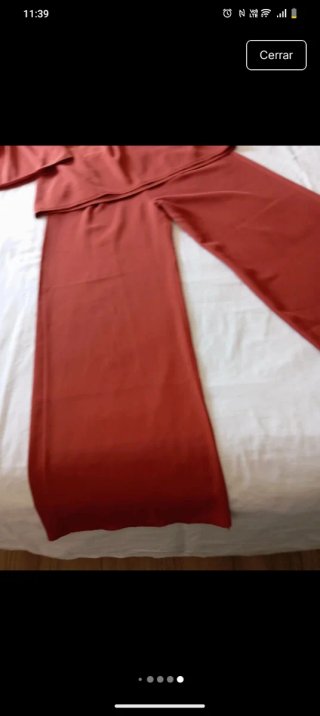 Conjunto Zara Pantalón y Blusa marrón
