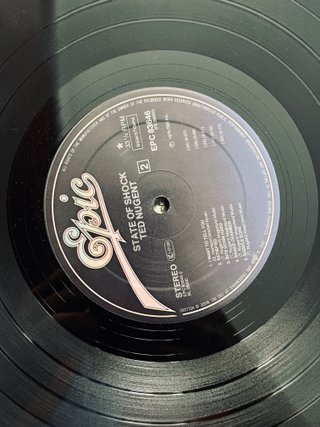 Ted Nugent State of Shock LP 1979 European Edition