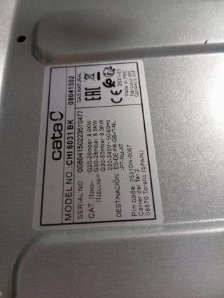 Cocina de gas Cata 4 fuegos
