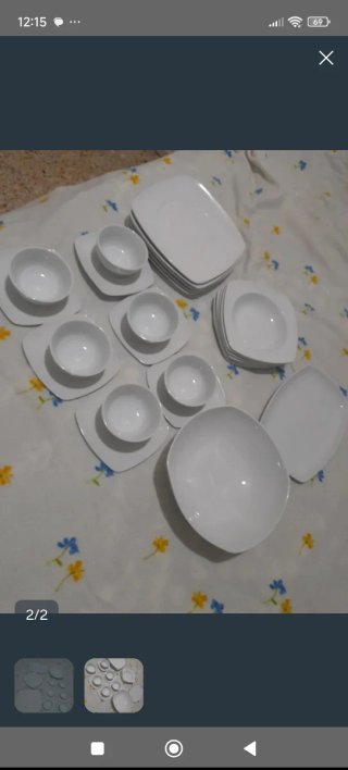 Lote de platos de porcelana blanca