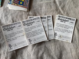 Lotto Figurine Calciatori Panini 1998-1999
