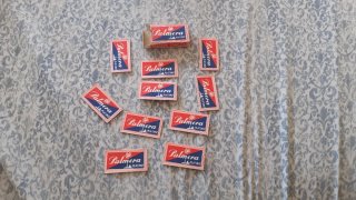 Caja 10 cuchillas antiguas de la marca Palmera ver
