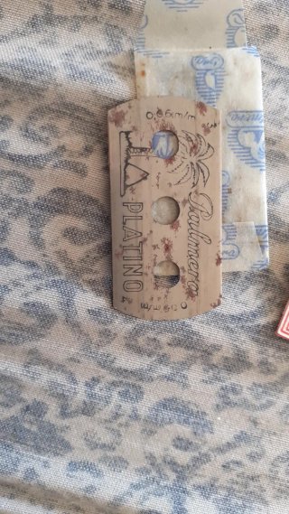 Caja 10 cuchillas antiguas de la marca Palmera ver