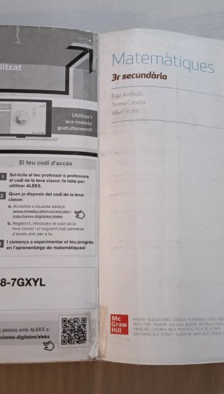 Matemàtiques. 3r ESO ISBN 9788448629656