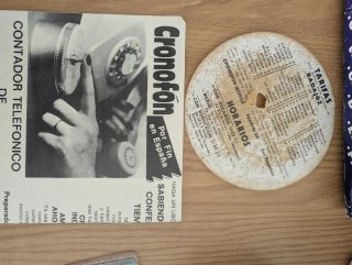 Cronofón Iberia completo con caja e instrucciones.