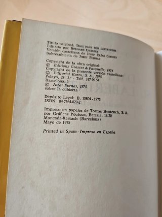 Dalí en su Laberinto - H. F. Rey (Ed. Numerada.