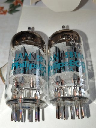 Coppia Valvole 5814A Philips ECG NOS ECC82