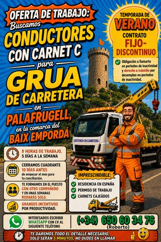 CONDUCTOR C ASISTENCIA EN CARRETERA - GIRONA