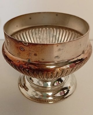 8 CUENCOS PEQUEÑOS DE ALPACA METAL PLATEADO