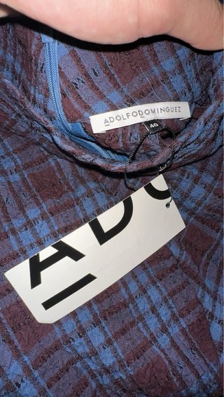 Vestido Adolfo Dominguez cuadros