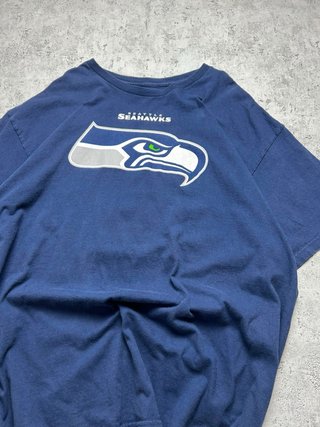 Vintage Seattle Seahawks NFL T-Shirt Navy Blue