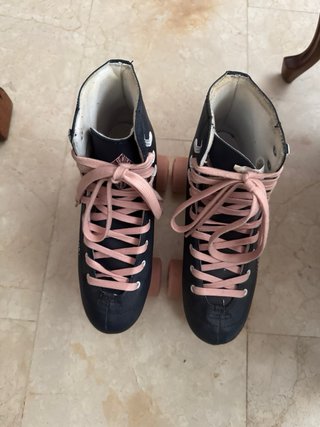 Pattini a rotelle Blu Marina e Rosa