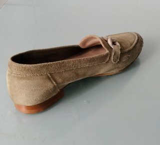 Mocasines Serraje Beige/Verde Talla 39