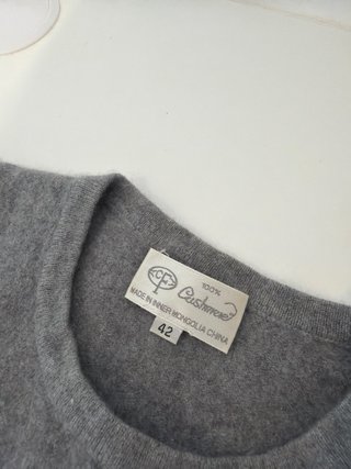 Jersey de Cachemira Gris