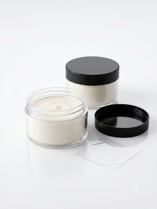 Lote 30 tarros cosméticos con tapa negra
