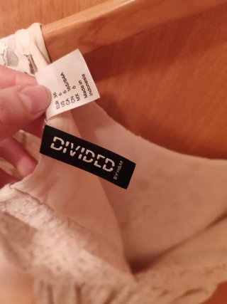 Vestido encaje blanco H&M Talla S
