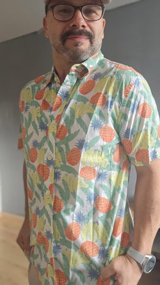 Camisa Tommy Hilfiger Estampada Frutas
