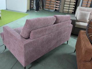 Sofá 2 plazas rosa