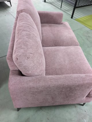 Sofá 2 plazas rosa