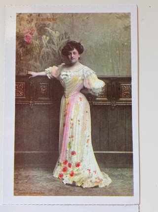 Lote 2 Postales María Guerrero Teatro Vintage