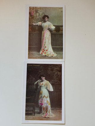 Lote 2 Postales María Guerrero Teatro Vintage