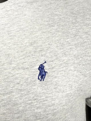 Polo Ralph Lauren T Shirt Uomo S Grigia Logo Pony