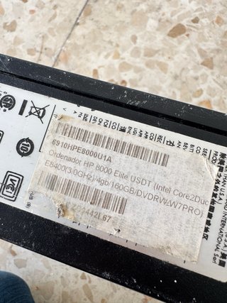 Ordenador HP Compaq Negro/Plateado