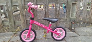 Bicicleta de equilibrio rosa Chicco