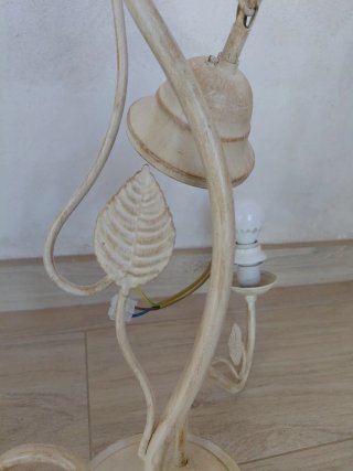 Lámpara de forja beige
